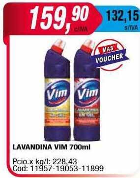 Maxiconsumo Lavandina Vim oferta