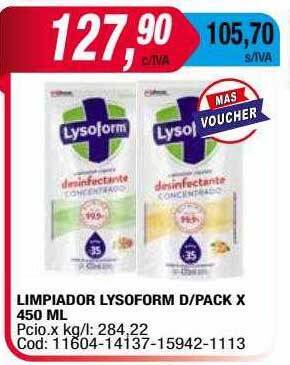 Maxiconsumo Limpiador Lysoform D Pack oferta