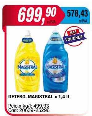 Maxiconsumo Deterg Magistral oferta