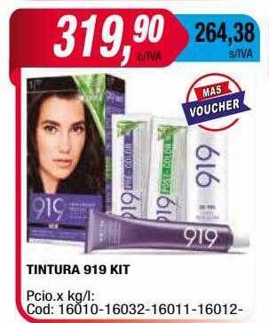 Maxiconsumo Tintura 919 Kit oferta