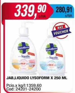 Maxiconsumo Jab Liquido Lysoform oferta