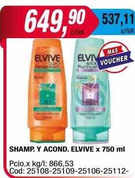 Maxiconsumo Shamp Y Acond Elvive oferta