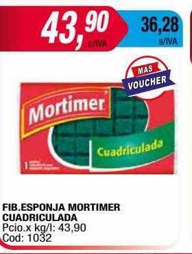 Maxiconsumo Fib Esponja Mortimer Cuadriculada oferta