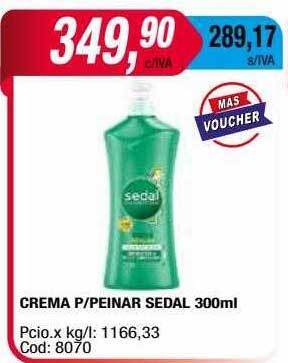 Maxiconsumo Crema P Peinar Sedal oferta