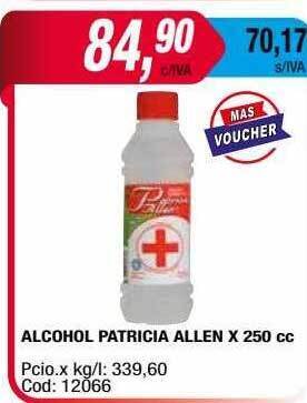 Maxiconsumo Alcohol Patricia Allen oferta