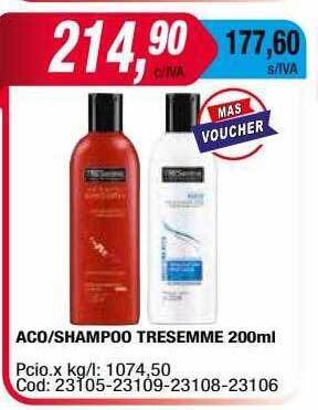 Maxiconsumo Aco Shampoo Tresemme oferta