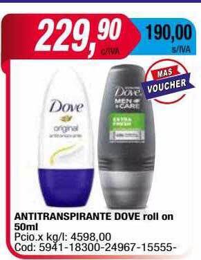 Maxiconsumo Antitranspirante Dove Roll On oferta