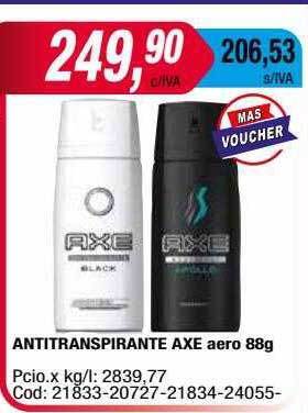 Maxiconsumo Antitranspirante Axe Aero oferta