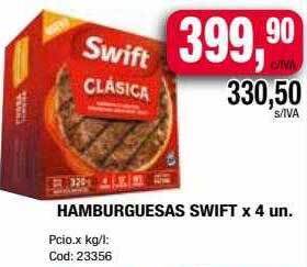 Maxiconsumo Hamburguesas Swift oferta