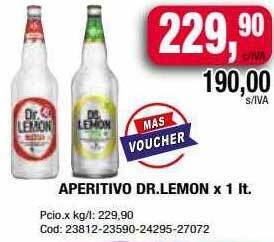 Maxiconsumo Aperitivo Dr Lemon oferta