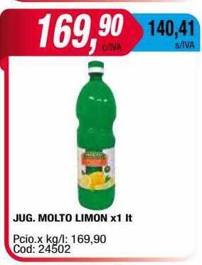 Maxiconsumo Jug Molto Limon oferta