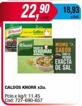 Maxiconsumo Caldos Knorr oferta