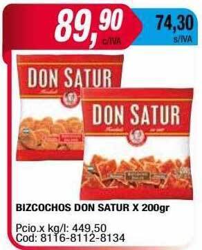 Maxiconsumo Bizcochos Don Satur oferta