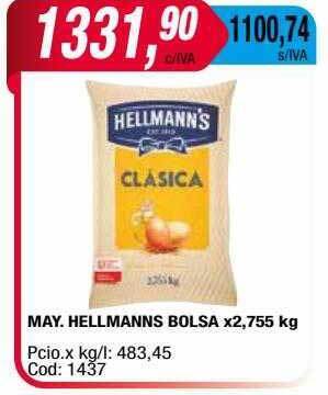 Maxiconsumo May Hellmanns Bolsa oferta