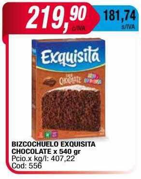 Maxiconsumo Bizcochuelo Exquisita Chocolate oferta