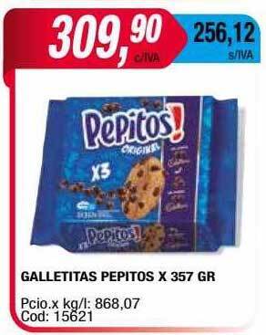 Maxiconsumo Galletitas Pepitos oferta