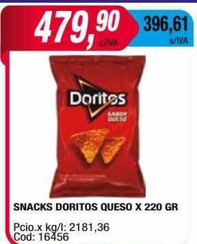 Maxiconsumo Snacks Doritos Queso oferta