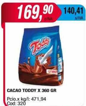 Maxiconsumo Cacao Toddy oferta
