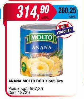 Maxiconsumo Anana Molto Rod oferta