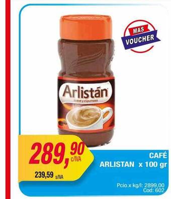 Maxiconsumo Café Arlistan oferta