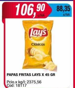 Maxiconsumo Papas Fritas Lays oferta