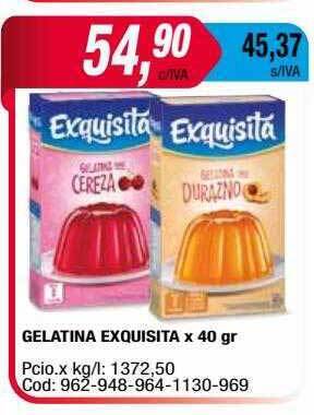 Maxiconsumo Gelatina Exquisita oferta