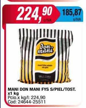 Maxiconsumo Mani Don Mani Fys S Piel Tost oferta