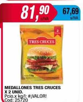 Maxiconsumo Medallones Tres Cruces oferta