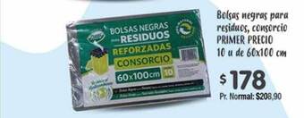Supermercados Aiello Bolsas Negras Para Residuos Consorcio Primer Precio oferta