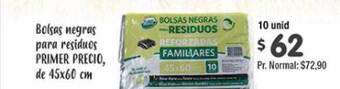Supermercados Aiello Bolsas Negras Para Residuos Primer Precio oferta