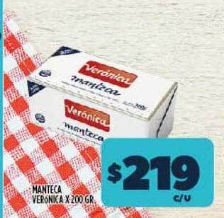 Supermercados Toledo Manteca Verónica oferta
