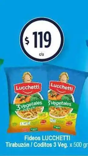 Supermercados Toledo Fideos Lucchetti Tirabuzón Coditos oferta