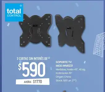 Walmart Soporte para tv total control oferta