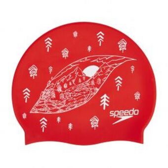 Pinturerías Rex Gorra natacion speedo slogan print rojo oferta