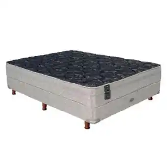 Frávega Sommier y colchón de resortes 2 plazas springwall mcb115 140 x 190 cm c/euro pillow oferta