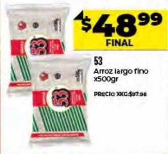 Supermayorista Vital 53 Arroz Largo Fino oferta
