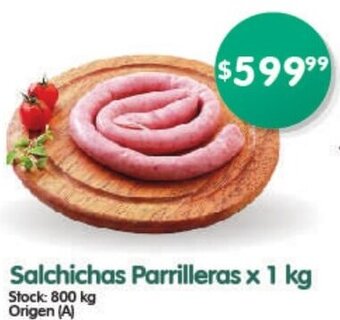 Supermercados Buenos Días Salchichas Parrilleras x 1 kg oferta