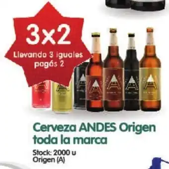 Supermercados Buenos Días Andes Cerveza Origen toda la marca oferta