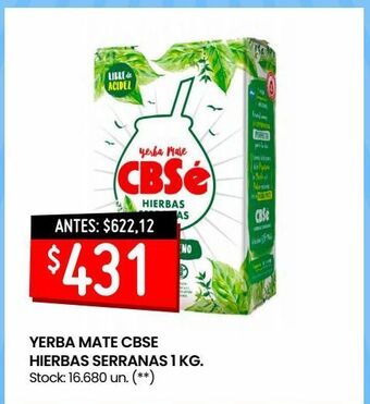 Changomas Yerba mate cbse hierbas serranas 1 kg oferta