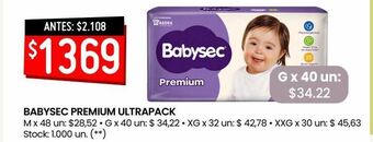 Changomas Babysec premium ultrapack oferta