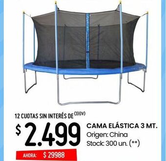 Changomas Cama elástica 3 mt. oferta