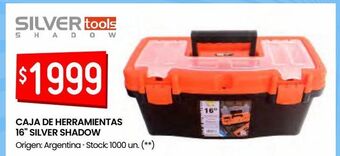 Changomas Caja de herramientas 16" silver shadow oferta