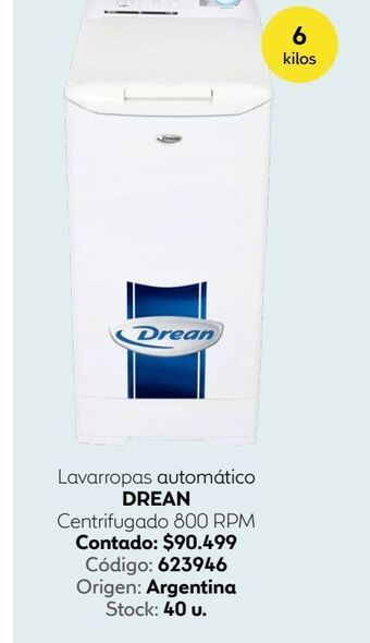 Lavarropas automático drean