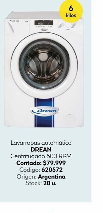 Coppel Lavarropas automático drean oferta