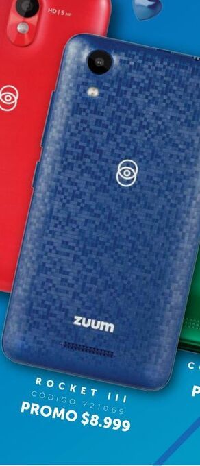 Coppel Celular zuum rocket 3 azul 1gb 8gb oferta