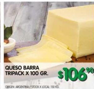 Jumbo Queso de barra tripack x 100g oferta