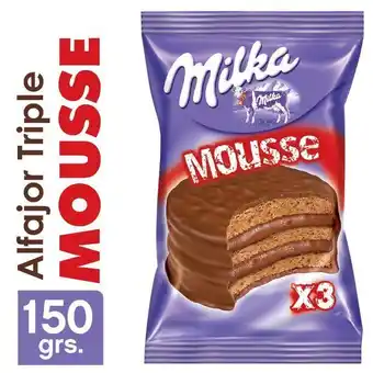 Cordiez Alfajor mousse triple milka 55 gr oferta