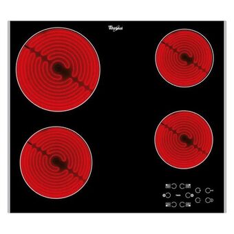 Whirlpool anafe whirlpool eléctrico vitroceramico negro 60 cm