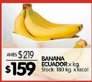 Disco Banana ecuador x kg oferta