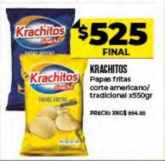Supermayorista Vital Krachitos Papas Fritas Corte Americano Tradicional oferta